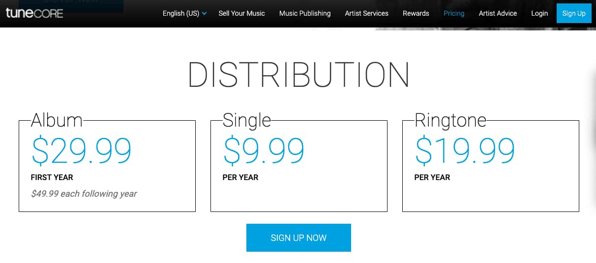 Online Music Distribution with TuneCore - How much does it cost?